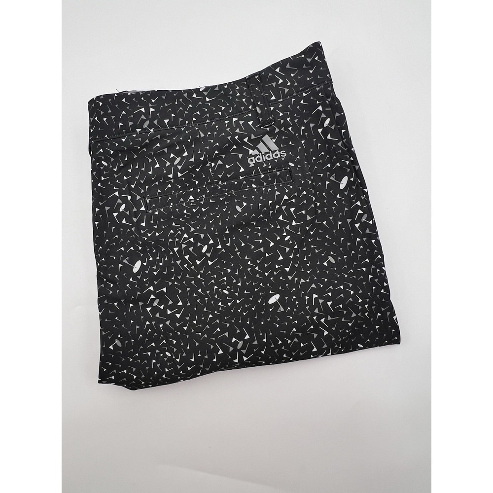 Adidas Shorts Mens 34 Black Golf Flag All‎ Over Print Ultimate365 Short 9 in